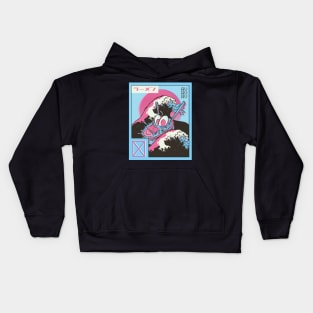 Vaporwave Ramen Kids Hoodie